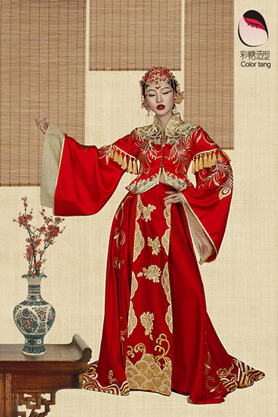 古代经典中式新娘造型 回归中国之美