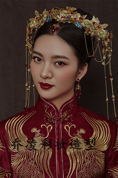 传统中式新娘造型恋上中国风