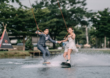 泰国摄影师创意滑水婚纱摄影欣赏