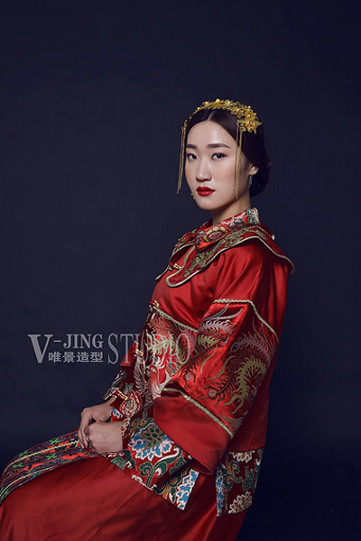古韵味十足的中式新娘 展现经典传统之美