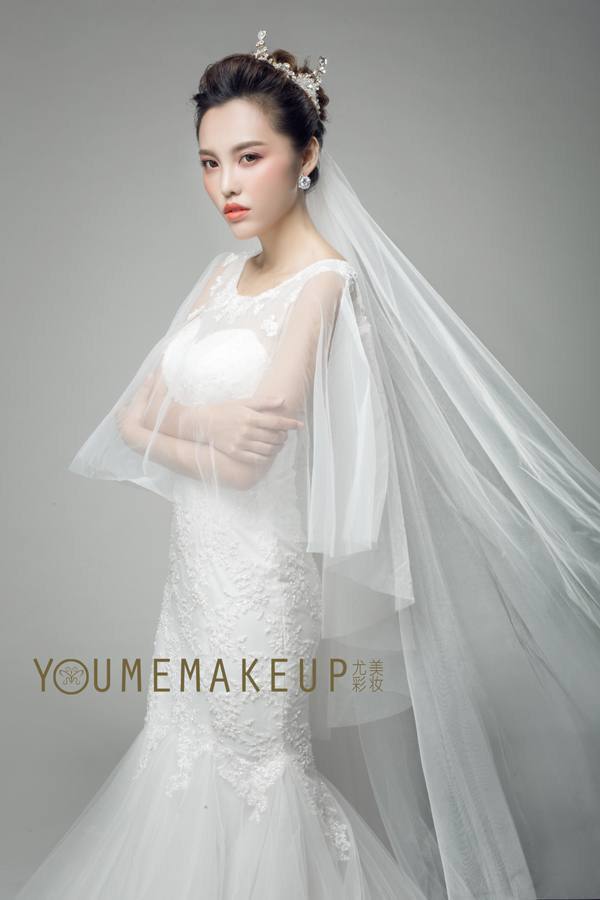 超级美腻的新娘头纱造型 打造迷人仙女气质