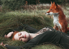 红狐与女孩 Alexandra Bochkareva镜头里的童话世界