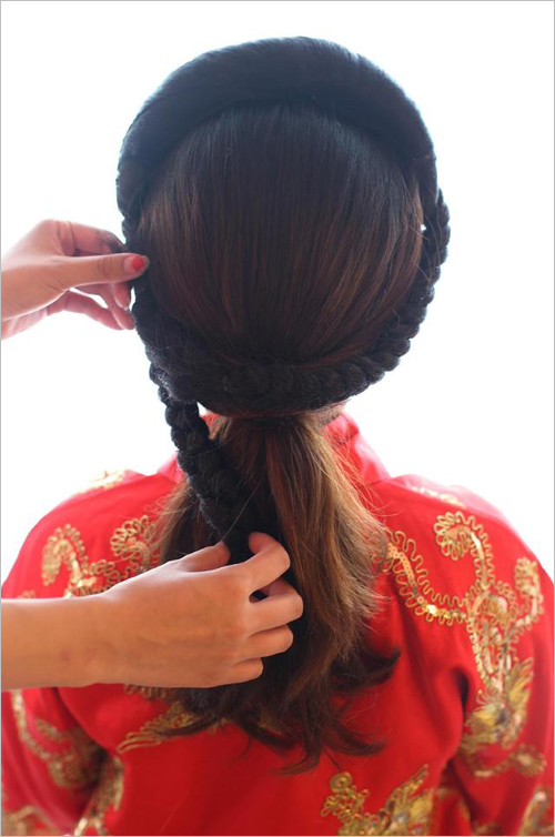发型教学 美美哒秀禾新娘发型教程