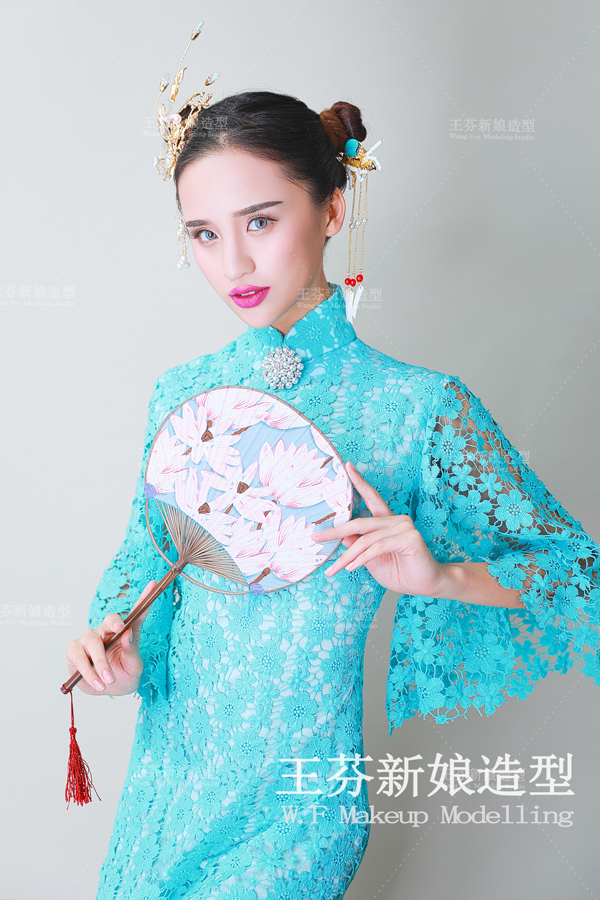 2017时尚旗袍新娘造型 突显出中国风的独到韵味