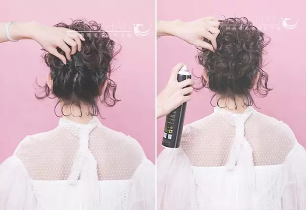 韩式短发抽丝发型教程 将新娘淡定的气质由心而牵发