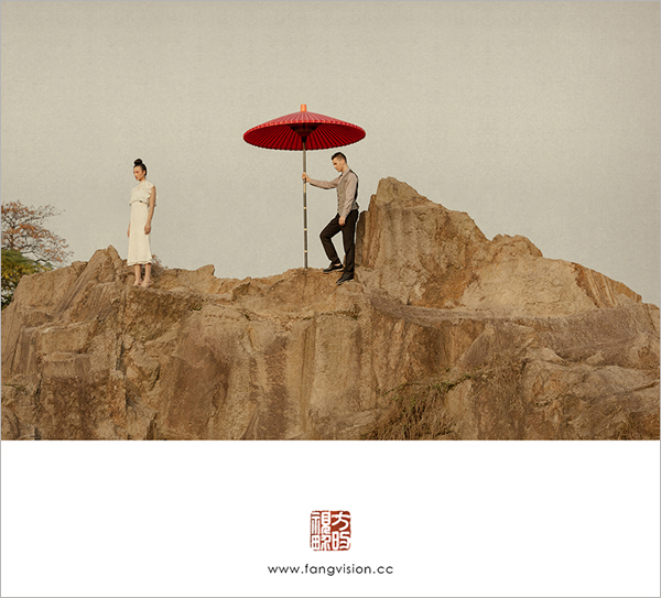 中国风与时尚元素的交融 爱红伞