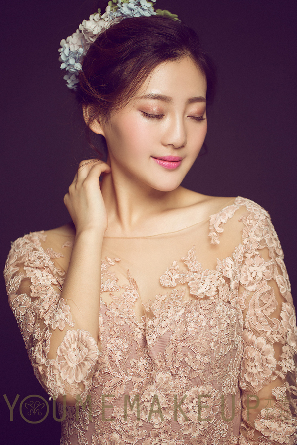 梦幻唯美的韩式鲜花新娘造型 美仙了