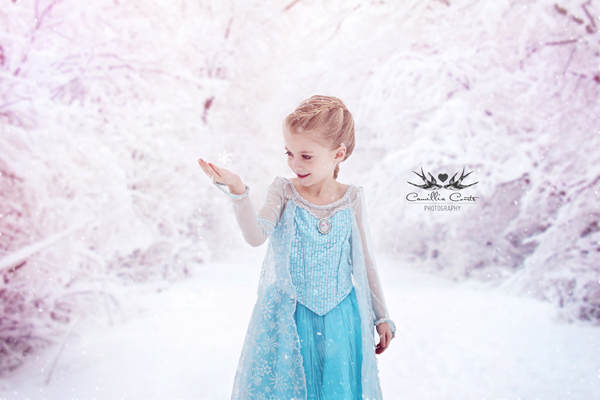 加拿大摄影师为女儿拍摄迪士尼公主梦幻照
