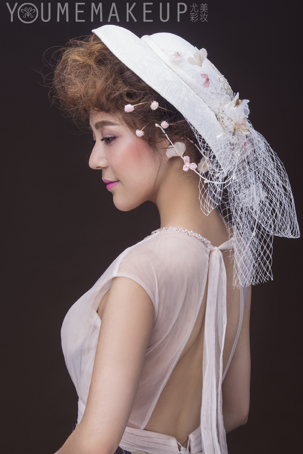新娘礼帽造型 轻奢复古甜美范