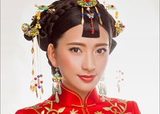 最新影楼资讯新闻-中式新娘造型欣赏 红妆