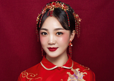 最新影楼资讯新闻-温婉娴静的中式新娘造型 演绎不一样的中国风。​