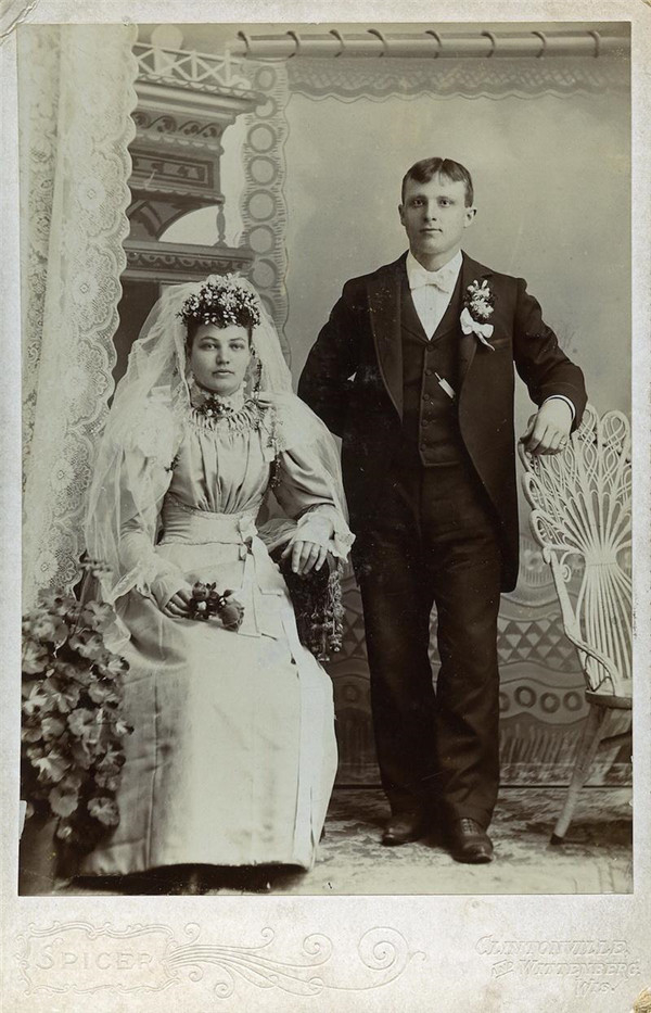 100张婚礼照片，穿越100年的海誓山盟