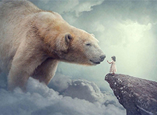 最新影楼资讯新闻-PS合成教程 制作温柔的北极熊和小女孩图片