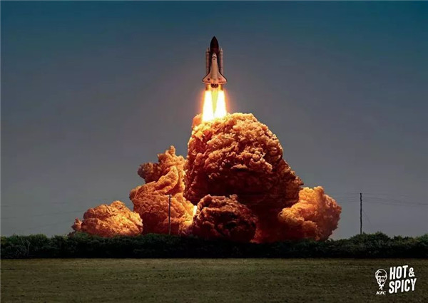 创意广告影像：以为是大爆炸，原來是 KFC 炸鸡