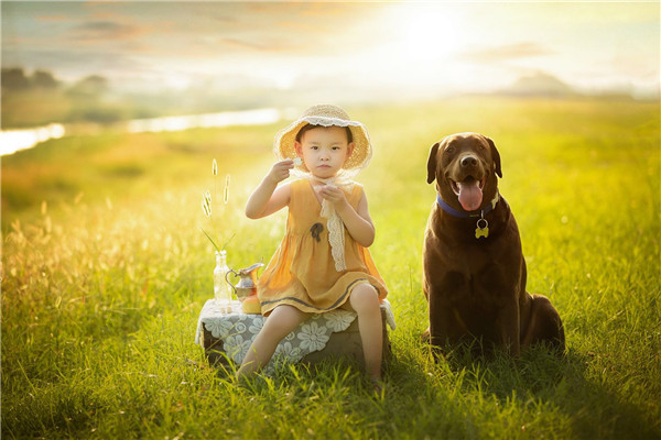 摄影师湘楠作品：孩子与狗狗的美好友谊