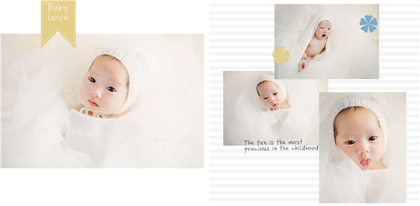 萌萌的的新生儿宝宝摄影，让你爱不释手