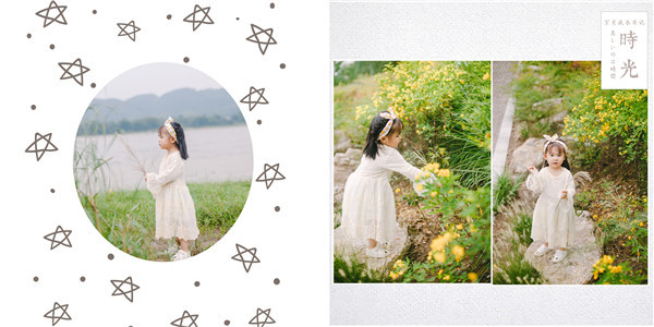 日系风格的儿童摄影，干净纯粹