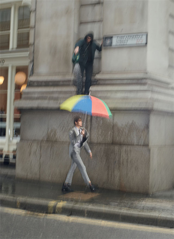 雨季的伦敦街头，素净风姿