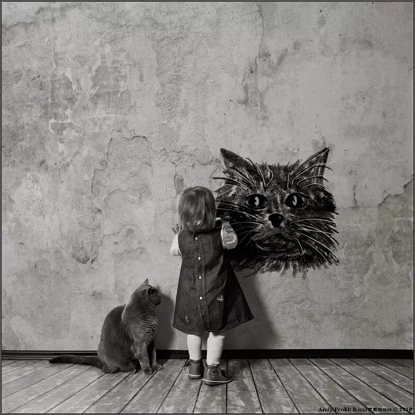 儿童摄影：童年就该有这样一只猫陪你讲故事