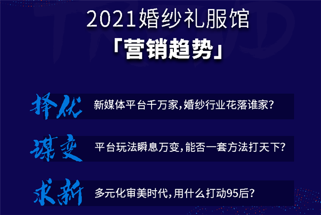 2021年中国婚纱礼服行业商业趋势发布会开启报名