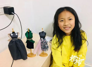 最新影楼资讯新闻-浙江11岁女孩设计100多套礼服，还办了场时装秀！